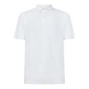 Zanone Vit Crepe Polo Skjorta White, Herr