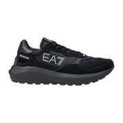 Emporio Armani EA7 Polyamid Herr Sneakers Kollektion Black, Herr