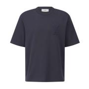 Ami Paris T-shirt med broderad logotyp Blue, Herr