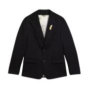 Golden Goose Single-Breasted Blazer Blue, Herr