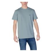 Calvin Klein Jeans Grön Bomull T-shirt för Män Green, Herr