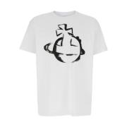 Vivienne Westwood Orb Logo Print White T-Shirt White, Herr