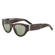 Saint Laurent Tortoiseshell Sunglasses SL M94 Brown, Unisex