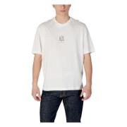 Armani Exchange T-shirt i bomull med rund hals och korta ärmar Beige, ...