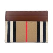 Burberry Canvas Check Slim Card Case Plånbok Multicolor, Dam