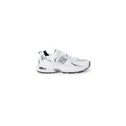 New Balance Klassiska vita sneakers med färgglatt mönster White, Dam