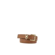 Salvatore Ferragamo Elegant Gancini Läderbälte Brown, Dam