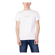 Calvin Klein Jeans Herr Vit Enfärgad T-shirt White, Herr