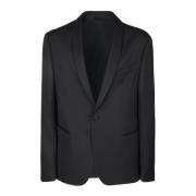 Giorgio Armani Svart Sidens Shawl Krage Smokingjacka Black, Herr