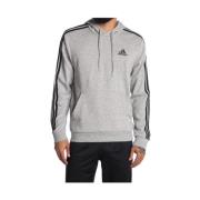 Adidas 3 Stripe French Terry Hoodie Gray, Herr