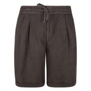 Brunello Cucinelli Kaffe Bermuda Shorts Brown, Herr