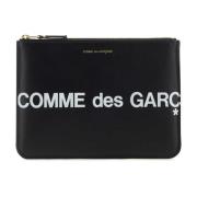 Comme des Garçons Svart Läder Beauty Cases Pouch Black, Dam