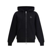 Burberry Equestrian Knight Hoodie med Justerbar Huva Black, Herr