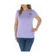 Ellesse Lila Tryckt Crew Neck Tee Purple, Dam