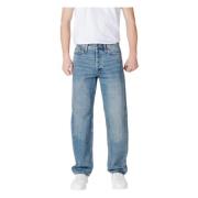 Jack & Jones Ljusblå Dragkedja Framficka Jeans Blue, Herr