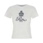 Frame Ritz Paris Logo Vit Bomull T-shirt White, Dam