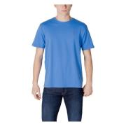 Napapijri Klassisk Bomull T-shirt Blue, Herr