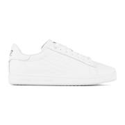 Emporio Armani EA7 Vita Lädersneakers Örnlogotyp White, Herr