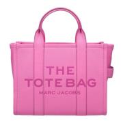 Marc Jacobs Rosa Läder Toteväska med Logotyper Pink, Dam