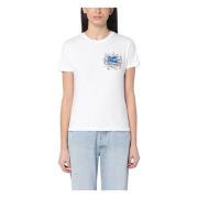 Etro Kortärmad rund hals T-shirt White, Dam