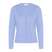 Saint Tropez Hydrangea Cardigan Jemmasz Stickad Blue, Dam