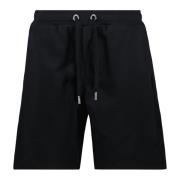 Ami Paris Svarta bomullsshorts Vår-Sommar 2024 Black, Herr