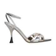 3JUIN High Heel Sandals Gray, Dam