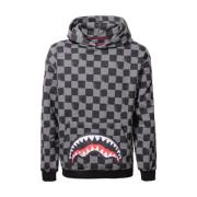 SPRAYGROUND Grå Hoodie med Logotyptryck Gray, Herr