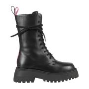 3JUIN Lace-up Boots Black, Dam