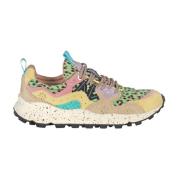 Flower Mountain Trekking sneakers i tekniskt tyg och mocka Multicolor,...