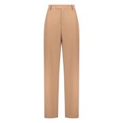 AMBUSH Blandning Ull Byxor med Fickor Beige, Dam