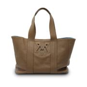 Vic Matié Janis Reverse Double Biskuit-Maxi-Shopper Brown, Dam