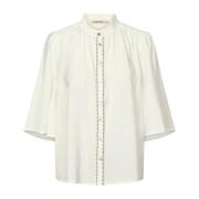 RUE de FEMME Elyna Skjorta Off White Feminin Stil White, Dam