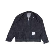 MIHARA YASUHIRO Vintage Denim Blouson Jacket Svart Black, Herr