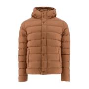 JOTT Huva Pufferjacka - Brun, Patch Logo Brown, Herr