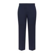 MALIPARMI Milano Stitching Trousers Blue, Dam