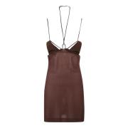 NENSI DOJAKA Short Dresses Brown, Dam