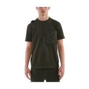 MA.STRUM Cargo Pocket Tee Oil Sick Green, Herr