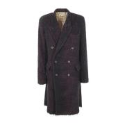 UMA WANG Svart Rose Riccardo Coat Black, Herr