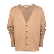 AMBUSH Räfflad Cardigan med Bakre Skärning Beige, Herr