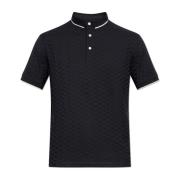 Emporio Armani Polo med monogram Blue, Herr