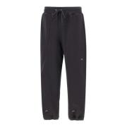 A-COLD-WALL Svart bomullsjogger med broderade logotyper Black, Herr