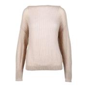 Fabiana Filippi Perforerad Stickad Tröja Beige, Dam