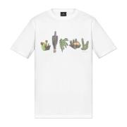 PS By Paul Smith Tryckt T-shirt White, Herr