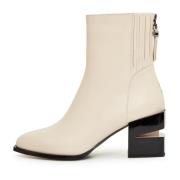 Cesare Gaspari Ankle Boots Beige, Dam