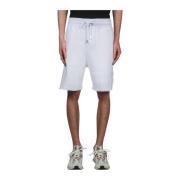 GCDS Snygga Bermuda Shorts för Män White, Herr