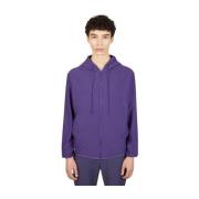 POST ARCHIVE FACTION Center Hooded Sweatshirt Purple, Herr