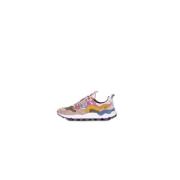 Flower Mountain Brun Mocka Sneakers Gummisula Multicolor, Dam