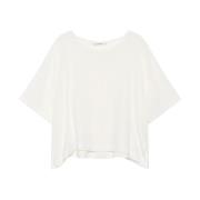 MALIPARMI Fluid Crepe Shirt White, Dam