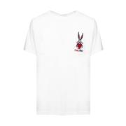 FAMILY FIRST B-Hugs Crewneck T-shirt med Bugs Bunny White, Herr